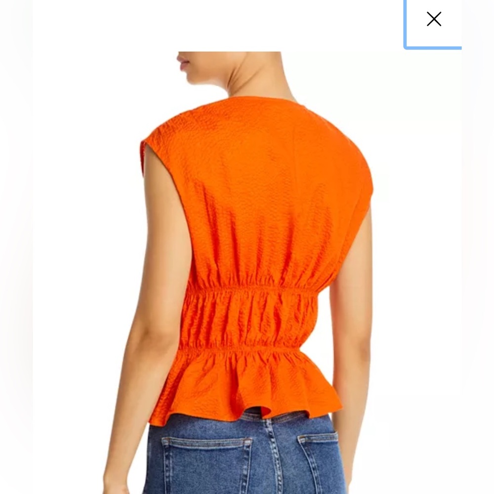 FRAME orange top NWT size small - Picture 2 of 5